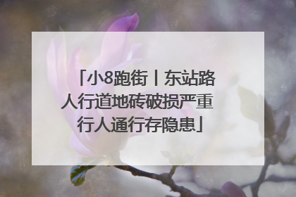 小8跑街丨东站路人行道地砖破损严重 行人通行存隐患