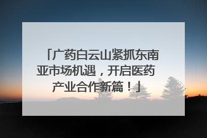 广药白云山紧抓东南亚市场机遇，开启医药产业合作新篇！