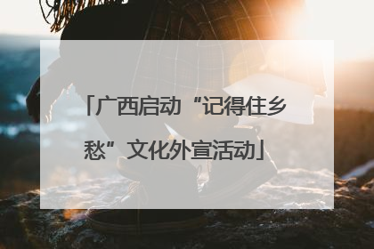 广西启动“记得住乡愁”文化外宣活动