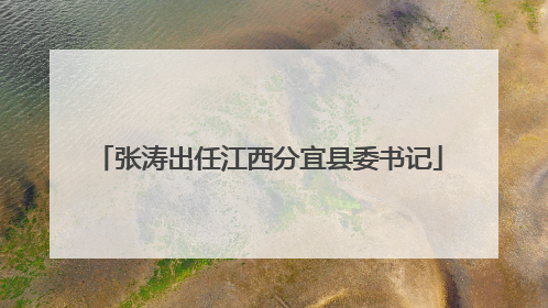 张涛出任江西分宜县委书记