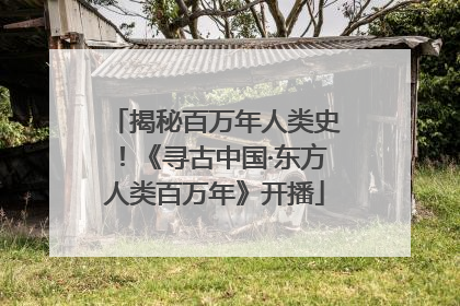 揭秘百万年人类史！《寻古中国·东方人类百万年》开播