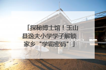 探秘博士馆！玉山县逸夫小学学子解锁家乡“学霸密码”