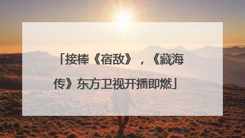 接棒《宿敌》，《藏海传》东方卫视开播即燃