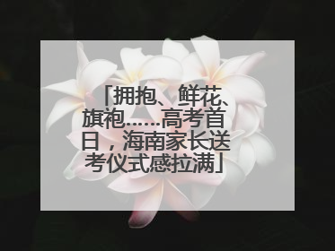 拥抱、鲜花、旗袍……高考首日，海南家长送考仪式感拉满