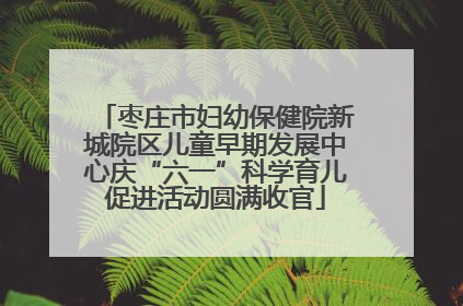 枣庄市妇幼保健院新城院区儿童早期发展中心庆“六一”科学育儿促进活动圆满收官