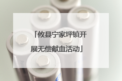攸县宁家坪镇开展无偿献血活动