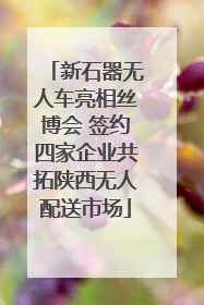新石器无人车亮相丝博会 签约四家企业共拓陕西无人配送市场