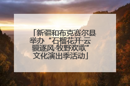 新疆和布克赛尔县举办“石榴花开·云骥逐风·牧野欢歌”文化演出季活动