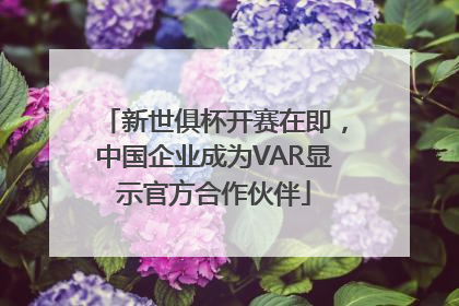 新世俱杯开赛在即，中国企业成为VAR显示官方合作伙伴