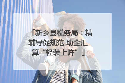 新乡县税务局：精辅导促规范 助企汇算“轻装上阵”