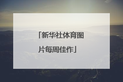 新华社体育图片每周佳作