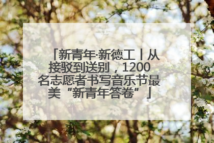 新青年·新德工丨从接驳到送别，1200名志愿者书写音乐节最美“新青年答卷”
