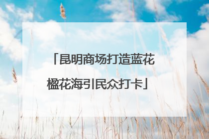 昆明商场打造蓝花楹花海引民众打卡