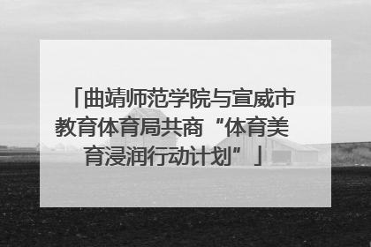 曲靖师范学院与宣威市教育体育局共商“体育美育浸润行动计划”