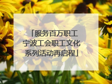 服务百万职工 宁波工会职工文化系列活动再启程
