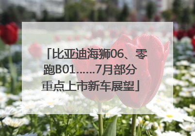 比亚迪海狮06、零跑B01……7月部分重点上市新车展望