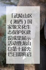 武陵山区（湘西）国家级文化生态保护区建设成果展示活动暨龙山县第十届舍巴日即将启幕