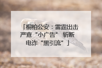 桐柏公安：雷霆出击严查“小广告” 斩断电诈“黑引流”