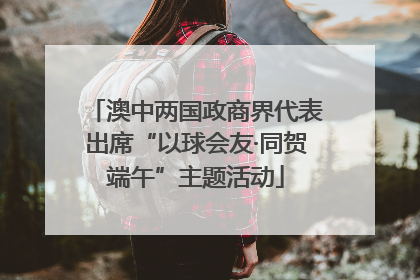 澳中两国政商界代表出席“以球会友·同贺端午”主题活动
