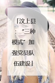 汶上县：“三种模式”加强党员队伍建设
