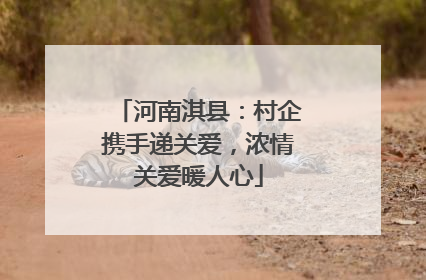 河南淇县：村企携手递关爱，浓情关爱暖人心