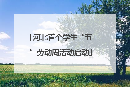 河北首个学生“五一”劳动周活动启动
