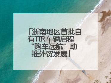 浙南地区首批自有TIR车辆启程 “购车远航”助推外贸发展