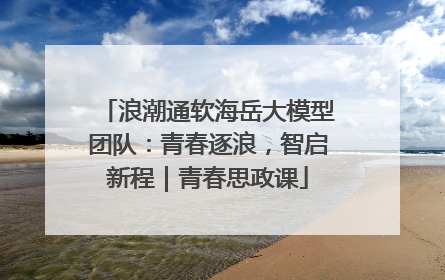 浪潮通软海岳大模型团队：青春逐浪，智启新程｜青春思政课