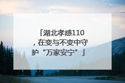 湖北孝感110，在变与不变中守护“万家安宁”