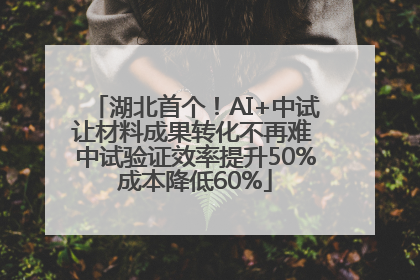 湖北首个！AI+中试让材料成果转化不再难 中试验证效率提升50%成本降低60%