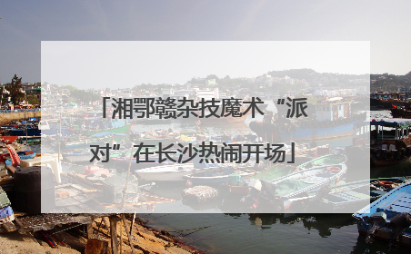 湘鄂赣杂技魔术“派对”在长沙热闹开场