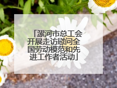 漯河市总工会开展走访慰问全国劳动模范和先进工作者活动