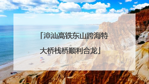 漳汕高铁东山跨海特大桥栈桥顺利合龙