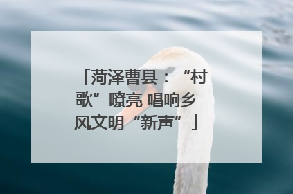 菏泽曹县：“村歌”嘹亮 唱响乡风文明“新声”