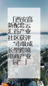 西安高新配套云汇谷产业社区获评“市级成长型跨境电商产业园”