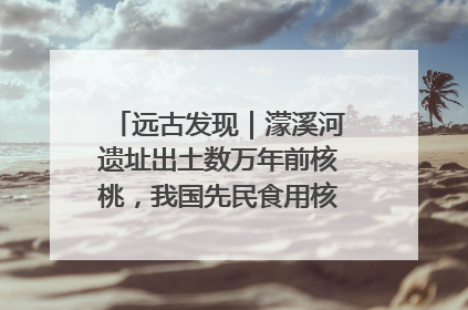 远古发现｜濛溪河遗址出土数万年前核桃，我国先民食用核桃历史大幅提前
