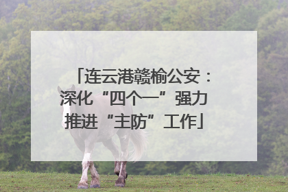 连云港赣榆公安：深化“四个一”强力推进“主防”工作