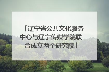 辽宁省公共文化服务中心与辽宁传媒学院联合成立两个研究院