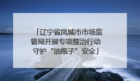 辽宁省凤城市市场监管局开展专项整治行动守护“油瓶子”安全