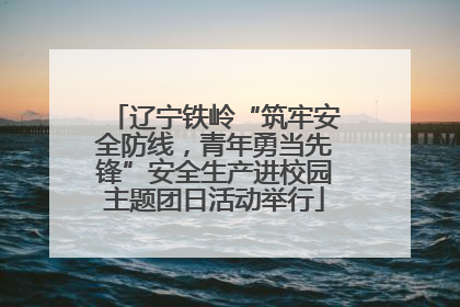 辽宁铁岭“筑牢安全防线，青年勇当先锋”安全生产进校园主题团日活动举行