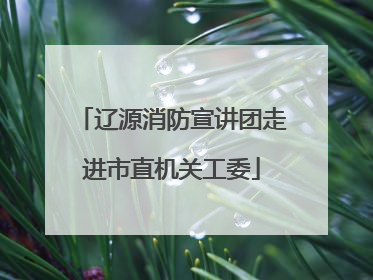 辽源消防宣讲团走进市直机关工委