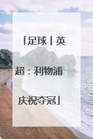 足球丨英超：利物浦庆祝夺冠