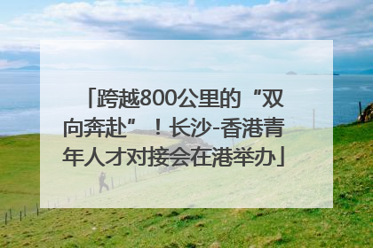 跨越800公里的“双向奔赴”！长沙-香港青年人才对接会在港举办