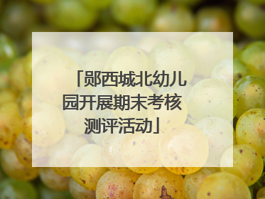 郧西城北幼儿园开展期末考核测评活动