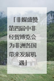 非媒盛赞第四届中非经贸博览会为非洲各国带来发展机遇