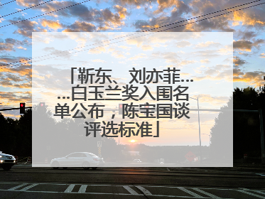 靳东、刘亦菲……白玉兰奖入围名单公布，陈宝国谈评选标准