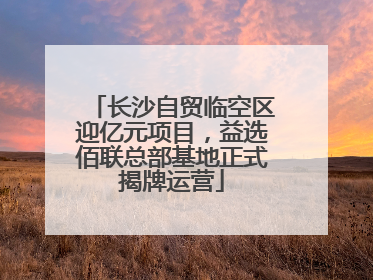长沙自贸临空区迎亿元项目，益选佰联总部基地正式揭牌运营