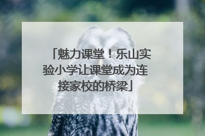 魅力课堂！乐山实验小学让课堂成为连接家校的桥梁