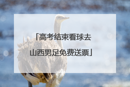高考结束看球去 山西男足免费送票