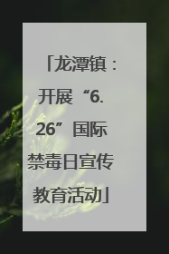 龙潭镇：开展“6.26”国际禁毒日宣传教育活动